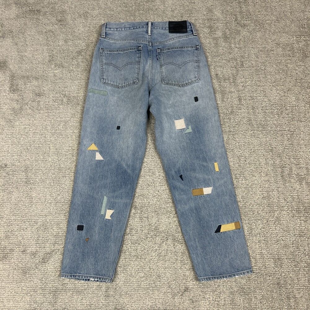 Levi's Japanese Selvedge Column Jeans Womens 27x27 Embroidered Denim - Picture 8 of 11